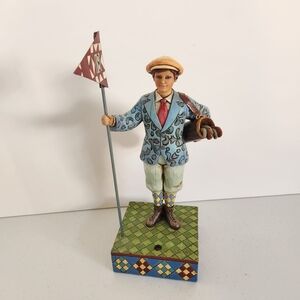 Jim Shore 2005 Heartwood Creek Resin 10” Golfer 18th Hole Home Decor Dad Gift